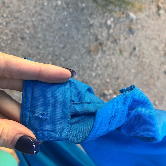 Vintage Leslie fay blue western square dress - Picture 13 of 14